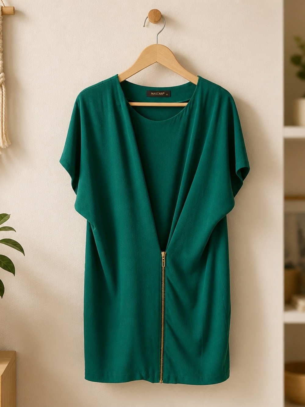 Mascara Teal Green Womens Blouse